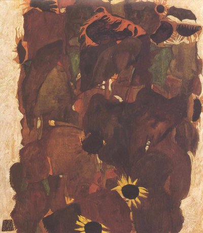 Sonnenblumen von Egon Schiele